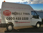 Mobile Tyre Van in Dundee - View larger image